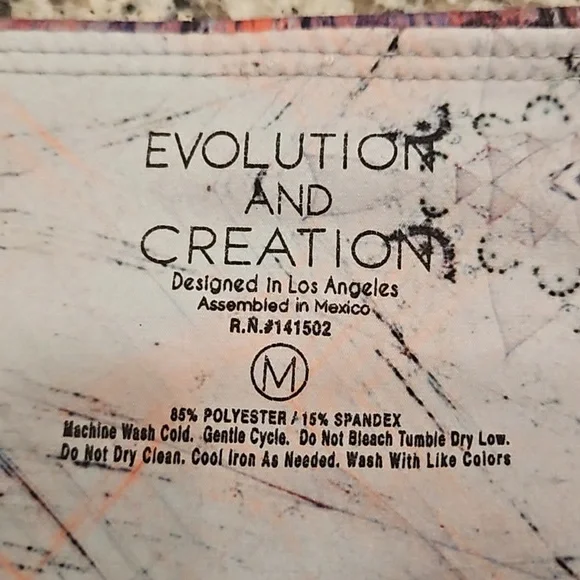 Evolution & Creation Active Leggings, Women's Size M, Color Blue, Black, purple - Picture 3 of 6